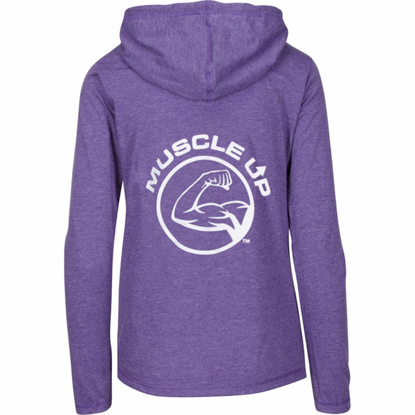Lightweight Long-Sleeve Hoodie Purple